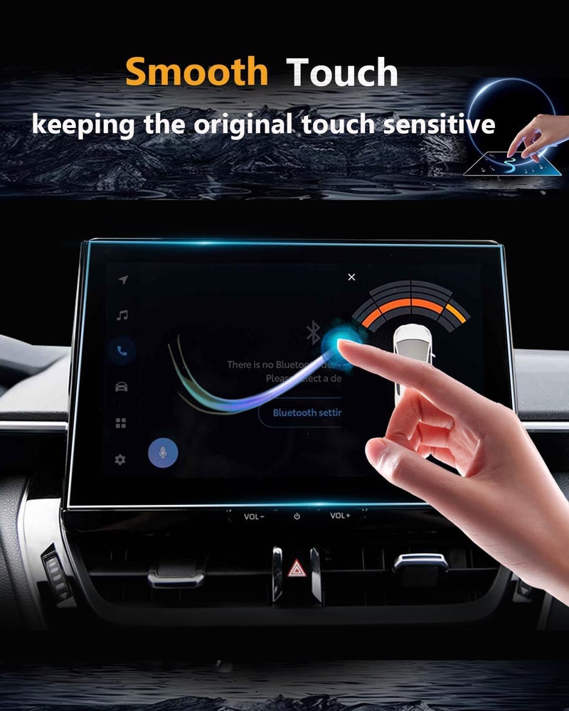 VIAROOM Screen Protector For Toyota Corolla 2025 2026 & 2026 Corolla Cross,Tempered Glass Protective Film For Corolla XSE/FX/SE,Hybrid (SE/XLE) Accessories- 10.5 inch - Image 3